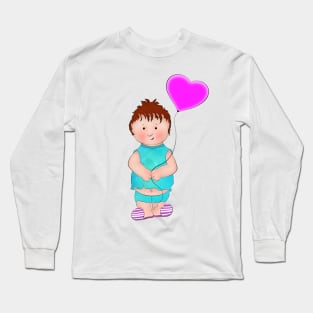 Boy and balloon Long Sleeve T-Shirt